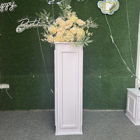 Piliers romains sculptés en PVC, très demandés, pour la décoration de mariage, supports de chemin de table et socles de mariage