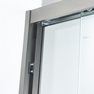 Puerta Corredera de Vidrio para <span class=keywords><strong>Ducha</strong></span> de Diseño Moderno, 3 Paneles Plegables, Marco de Acero Inoxidable, Vidrio Templado de Seguridad (8mm/10mm) para Hotel - Product Image 6