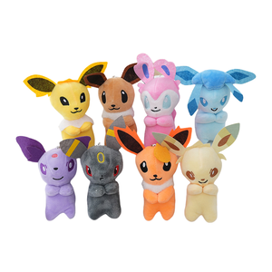 Peluches de Peluche de 4 Pulgadas de Pikachu y <span class=keywords><strong>Eeveelution</strong></span>, Muñecos de Anime Kawaii, Colgante para Bolsa, Venta al por Mayor - Product Image 1