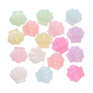 Acrylic <b>Shell</b> Beads With Holes Loose For Jewelry Making DIY Accessories Spring 2024 Yiwu Origin - Product Image 1