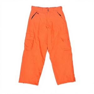 Pantalon de ski unisexe orange respirant, coupe-vent et imperméable, grande taille, avec poches cargo, nouvelle conception 2026, vêtements de snowboard pour adultes - Product Image 1