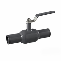 Válvula de Bola Totalmente Soldada Estándar GOST Q61F-PN16 DN15-300 PN16/25/40 de Acero Inoxidable para Tuberías de Agua, Mercado Ruso