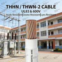 Câble de chauffage pour bâtiment en cuivre 600V, conducteur THHN/THWN/THWN-2/TFFN/T90, isolé en PVC, 38mm 50mm 125mm 150mm 250mm