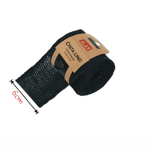 ILAN Nastro in Lino Nero 6cm x 2m per Cucito e Progetti Fai-da-Te - Product Image 2