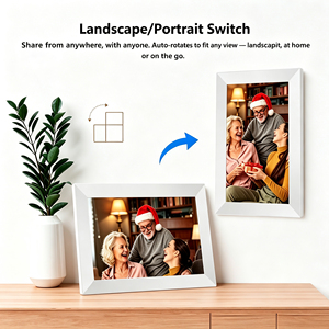 Cadre photo numérique Frameo 10,1 pouces en plastique avec carte SD 32 Go, écran tactile IPS 1280x800, partagez des souvenirs instantanément - Product Image 3