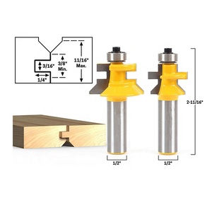 Ensemble de fraises à rainurer et à languettes 1/2 tige pour outils à bois - Product Image 2