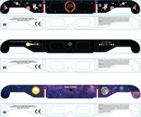 Lunettes de sécurité pour éclipse solaire en carton léger, personnalisées CE ISO
