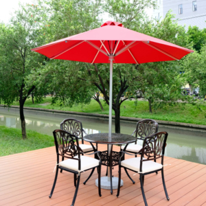 Nouvelles versions 9FT loisirs de plein air soleil jardin parapluie Patio automatique <span class=keywords><strong>Parasol</strong></span> haut résistant au vent - Product Image 1