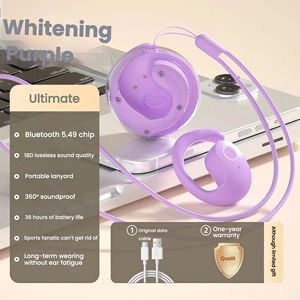 Écouteurs sans fil Jumon Open-Ear 5.3, mode gaming, LED, sport en extérieur, anti-poussière, étanches, réduction de bruit, éclairage JL RGB, 20+ - Product Image 5