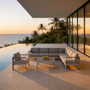 Ensemble <span class=keywords><strong>de</strong></span> mobilier <span class=keywords><strong>d</strong></span>'extérieur en aluminium résistant à la rouille, tabourets <span class=keywords><strong>de</strong></span> bar en aluminium, ensemble <span class=keywords><strong>de</strong></span> canapés <span class=keywords><strong>de</strong></span> <span class=keywords><strong>jardin</strong></span>, sièges en aluminium, <span class=keywords><strong>canapé</strong></span> <span class=keywords><strong>de</strong></span> conversation 2026 - Product Image 2