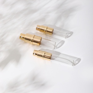 CHUM Custom portatile Mini 8ml olio di alluminio bottiglia di ricarica profumo 10ml di vetro di spessore argento Spray dorato profumo atomizzatore con scatola - Product Image 3