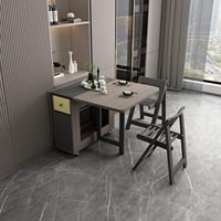 Klappbares Esstisch- und Stuhl-Set Moderner Minimalistischer Esstisch für den Heimgebrauch Kleine Wohnung