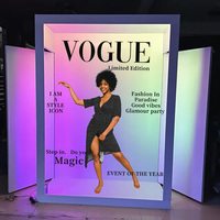 Vogue Photo Booth Magazine sans fil avec rotation automatique Selfie Gratuit avec logo personnalisé