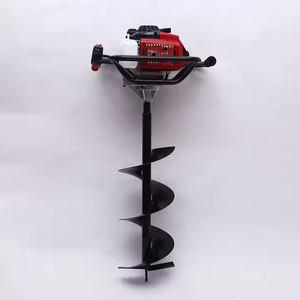 Tarière thermique portable pour le forage de trous avec tarière spirale pour l'exploitation forestière et le jardinage, et pour le creusement de trous de poteaux de clôture robustes - Product Image 4
