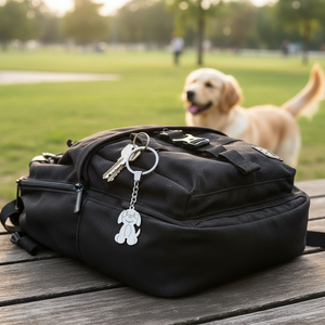 Elegante Portachiavi a Moschettone per Cani 25mm in Lega e Metallo Zinco con Logo Personalizzato Stampato UV, Portachiavi in Acciaio Senza Scatola - Product Image 3