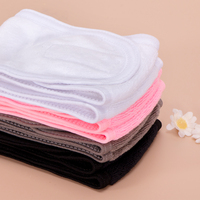 Bandeau unisexe en microfibre éponge avec logo brodé personnalisé, style européen et américain, à fermeture auto-agrippante, pour maquillage, douche, sport et spa