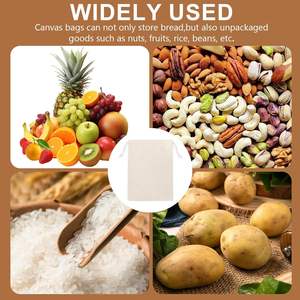 Sac à pain personnalisé réutilisable en cire d'abeille avec fermeture Velcro, sac à pain en cire d'abeille pour levain - Product Image 4