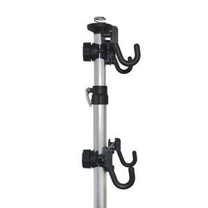 Support de rangement <span class=keywords><strong>pour</strong></span> 2 vélos du sol au <span class=keywords><strong>plafond</strong></span> |   Porte-vêtements double réglable avec crochets à gravité - Product Image 5