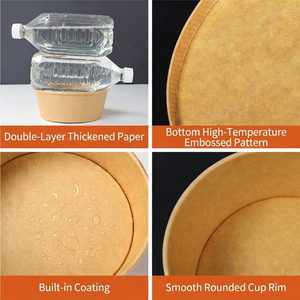 BETTY Bicchiere in Carta Kraft Biodegradabile Compostabile Riciclabile di Alta Qualità con Lamina d'Oro per Latte Personalizzabile - Product Image 3