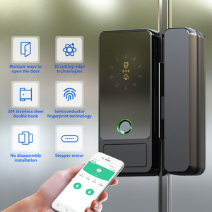 Cerradura Inteligente Digital para Puerta de Vidrio, Acero Inoxidable, Doble Cerrojo, Impermeable, Entrada sin Llave, Huella Dactilar, Nube/Wi-Fi - Product Image 4