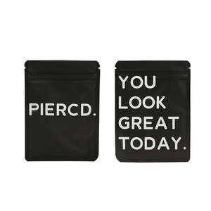 Custom Printed Resealable Zip Lock Small <strong>Pill</strong> Capsules 10g Powder <strong>Packaging</strong> Baggies 3 Side Seal Smell Proof Mylar Pouch Bags - Product Image 1