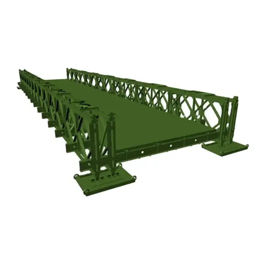 सुंदर डिजाइन आसान प्रीफैब स्टील संरचना भारी वजन फुट पुल/पैदल यात्री पुल/बेले पुल