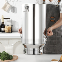 Conteneur de stockage alimentaire pour cuisine, prix d'usine, pour céréales et légumineuses, avec couvercle hermétique, seau de stockage en acier inoxydable pour riz et céréales