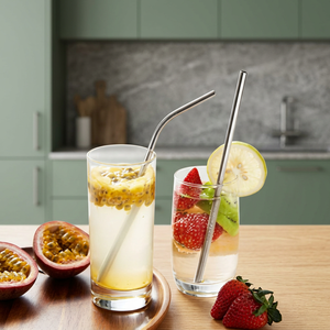 Stainless steel <b>Drinking</b> <b>Straws</b> Reusable Cocktail Minimalist Style Bar Accessories - Product Image 6