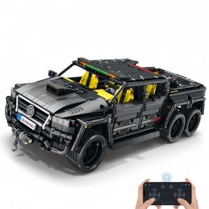 2162 Uds Reobrix 11001 Rc camión ciudad aplicación técnica Control remoto grande 6x6 coche modelo MOC ladrillos de plástico Juguetes Juegos de bloques de construcción - Product Image 1