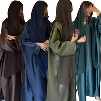 Robe longue à manches longues pour femmes musulmanes, imprimé ethnique, style islamique élégant, robe élégante et tendance aux couleurs vives