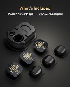 Kit de cartouches de nettoyage réutilisables Yinke avec 6 capsules de recharge compatibles avec le nettoyant <span class=keywords><strong>Braun</strong></span> <span class=keywords><strong>Series</strong></span> <span class=keywords><strong>X</strong></span> (ensemble de 6 + 1 paquet) - Product Image 6