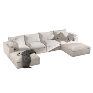 Juego de Sofás de Tela Estilo Nórdico Súper Suave con Diseño Creativo de <span class=keywords><strong>Patchwork</strong></span> y Función Antipolvo para Sala de Estar - Product Image 5