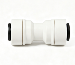 Adaptateur de filtre à eau blanc à connexion rapide manuelle, raccord droit à enfiler pour système RO et filtration de réfrigérateur haute performance - Product Image 1
