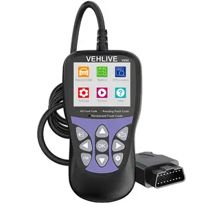 V850 Fault Code Reader Full OBD2 Function Auto Diagnostic Tool Battery Monitor Multi-languages