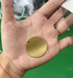 Accesorios colgantes de alta calidad, logotipo comercial grabado con láser, etiquetas para mascotas personalizadas de Metal de latón en blanco dorado para grabado - Product Image 5