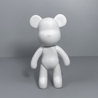 Verser peinture Violent ours poupée bricolage fluide ours bricolage Teddy blanc poupée modèle jouet Violent fluide ours 23cm Kit de bricolage