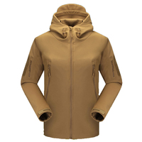 Service OEM Veste de vêtements tactiques d'extérieur hydrofuge en peau de requin Softshell Camouflage Python noir