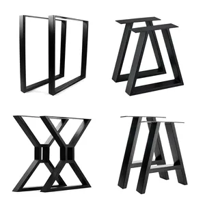 Table Base Frames Industrial Restaurant Desk Office Cast Iron Steel Bench Coffee Dining Furniture Legs Metal Table Bases
