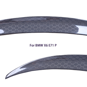 Aileron de coffre arrière en fibre de carbone nid d'abeille style P pour E71 2007-2014 - Product Image 3