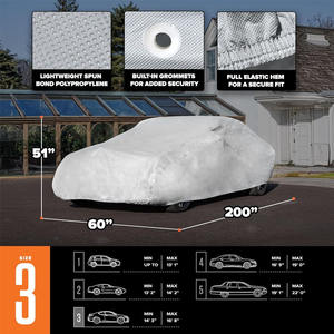 Housse de voiture SUV grande taille personnalisée avec logo, prix d'usine, imperméable, résistante aux UV, toutes saisons, neige, grêle, pour extérieur - Product Image 3