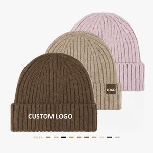 Gorro de Invierno de Diseño de Alta Calidad, Grueso, Suave, con Puño, Tejido en Lana, Personalizable - Product Image 1