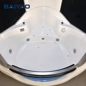 Nueva ducha moderna con luz LED enmarcada en negro, <span class=keywords><strong>cabina</strong></span> <span class=keywords><strong>de</strong></span> <span class=keywords><strong>vapor</strong></span>, cuadrante acrílico, uso en Hotel, hidromasaje, ducha <span class=keywords><strong>de</strong></span> bañera - Product Image 4