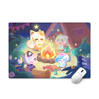 OEM ODM tapis de souris personnalisé Anime tapis de souris de jeu grand PC tapis de bureau avec bordure emballage et Logo