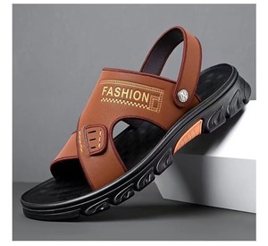 Low MOQ Flip Flops Causal PU <strong>Leather</strong> Sandals <strong>slippers</strong> for <strong>Men</strong> - Product Image 5