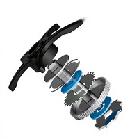 Moulinet de pêche Baitcasting à profil bas avec frein électronique DC, 5+1BB, rapport de transmission 7.2:1, pour eau salée et eau douce, gaucher/droitier
