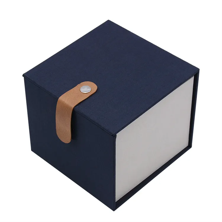 Kağıt keten iç kadife iç vakum karton cam bardak özel Logo köpük ek siyah hediye kutusu