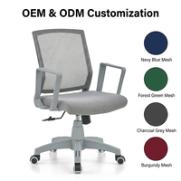 Chaise de bureau ergonomique de haute qualité, directement de l'usine, chaise de bureau en maille avec cadre en PP renforcé pour le bureau, la maison, l'hôtel