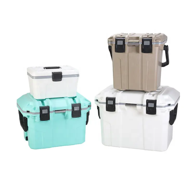 Factory Portable Ice Cooler Box with Durable handles Insulated Transport Outdoor Ice Chest Cooler Box