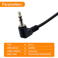 Câble audio auxiliaire ultra pur tressé équilibré mâle-mâle personnalisé pour casque de voiture avec faisceau de câbles d'extension