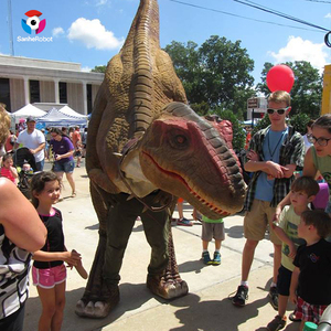 Costume de marche de performance de costume de <span class=keywords><strong>dinosaure</strong></span> d'Halloween pour les affichages d'aéroport et de maternelle - Product Image 5